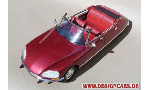 Citroen DS 21 1/18 Norev cabriolet 4 portes rojo lucifer coche miniatura