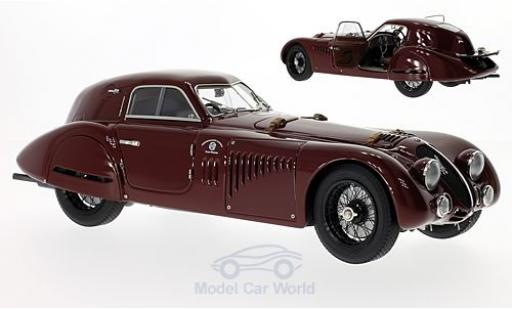 Alfa Romeo 8C 1/18 CMC 2900 B Speciale Touring Coupe rojo RHD 1938 coche miniatura