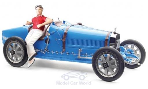 Bugatti 35 1/18 CMC T Grand Prix azul No.30 mit Frauen-Fahrerfigur coche miniatura