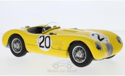 Jaguar C-Type 1/18 CMC RHD No.20 Racing Team 24h Le Mans 1953 R.Laurent/C.de Tornaco coche miniatura