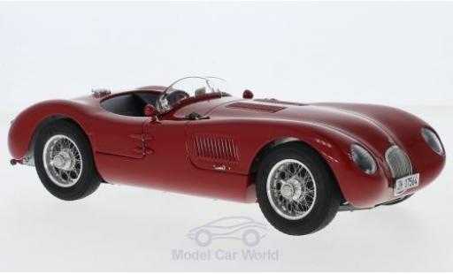 Jaguar C-Type 1/18 CMC rojo RHD 1952 XKC 023 aktueller Zustand Dr. Christian Jenny coche miniatura