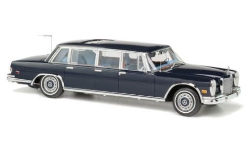 Mercedes 600 1/18 CMC Pullman (W100) azul King of Rock n Roll coche miniatura
