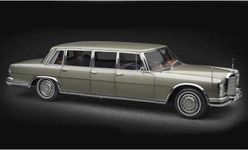 Mercedes 600 1/18 CMC Pullman (W100) gold avec toit ouvrant coche miniatura