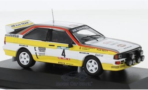 Audi Quattro 1/43 CMR quattro A2 No.4 HB Team HB Rallye WM Rallye Portugal 1984 mit Decals W.Röhrl/C.Geistdörfer coche miniatura