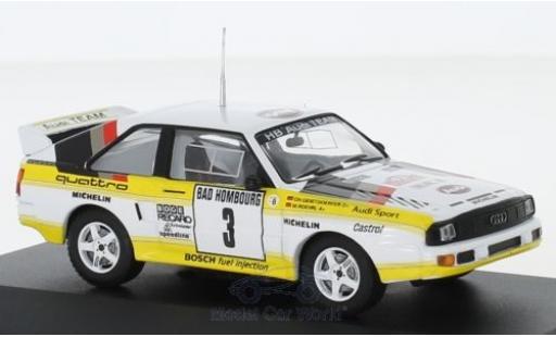 Audi Sport Quattro 1/43 CMR Sport quattro No.3 HB Team HB Rallye WM Rallye Monte Carlo 1985 mit Decals W.Röhrl/C.Geistdörfer coche miniatura