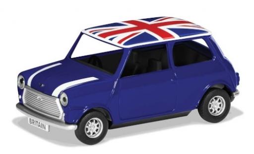 Coche miniatura Mini Cooper 1/36 Corgi azul/blanco RHD Union Jack Best of Britannique Mini Cooper 1/36 Corgi azul/blanco RHD Union Jack Best of Britannique coche miniatura