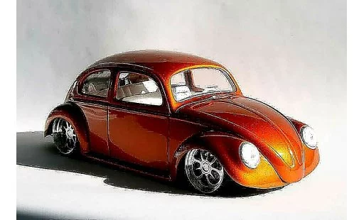 Volkswagen Kafer Base 1/18 Solido cox california naranja bud coche miniatura