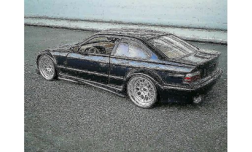 Bmw M3 coupe 1/18 Ut Models GTR E36 azul jantes larges coche miniatura