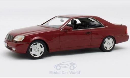 Coche miniatura Mercedes 600 1/18 Cult Scale Models SEC (C140) metalico rojo 1992 Mercedes 600 1/18 Cult Scale Models SEC (C140) metalico rojo 1992 coche miniatura
