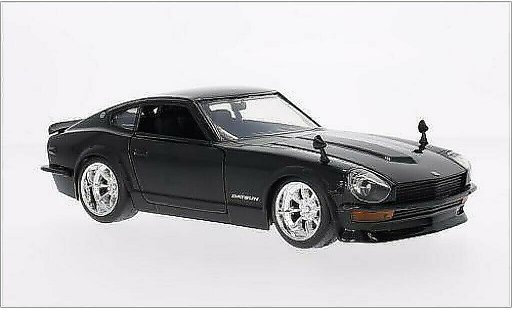 Datsun 240Z tuning 1/24 Jada Toys negro 1972 coche miniatura