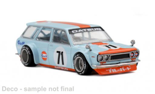 Datsun 510 1/64 Mini GT Gulf Wagon V1 blau/naranja 1969 Gulf #71 1:64