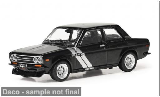 Datsun 510 1/64 IXO America schwarz/silber 1971 1:64 coche miniatura