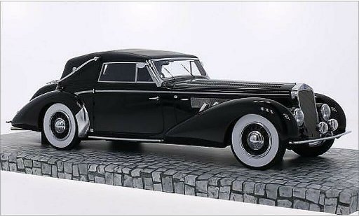 Delage D8-120 Cabriolet 1/18 Minichamps Descapotable negro 1939 coche miniatura