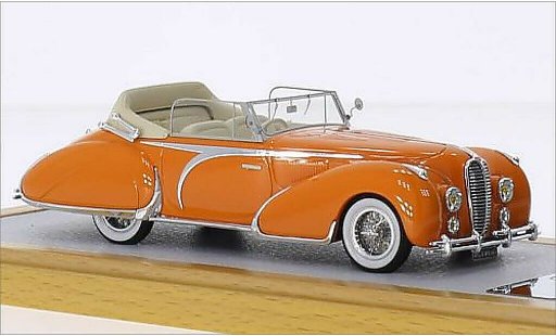 Delahaye 135 Cabriolet 1/43 Chromes Descapotable Figoni Falaschi marron RHD 1948 coche miniatura