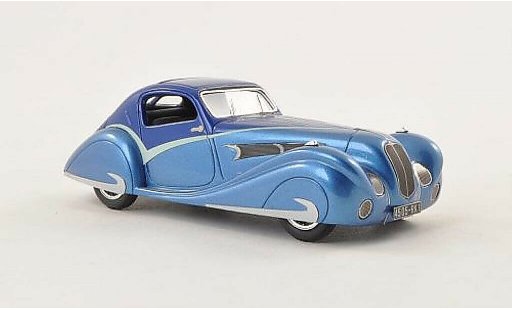 Delahaye 135 Coupe 1/43 Luxcar Competition Figoni & Falaschi azul/azul 1936 coche miniatura