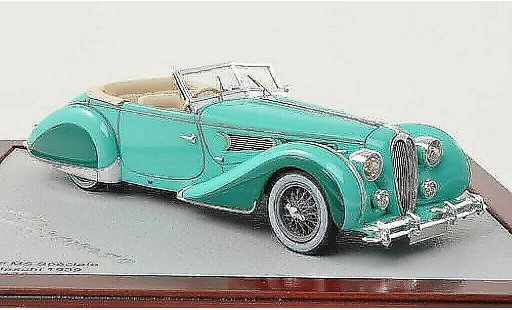 Delahaye 135 Cabriolet 1/43 Chromes MS Descapotable Figoni & Falaschi mint-verde 1939 coche miniatura