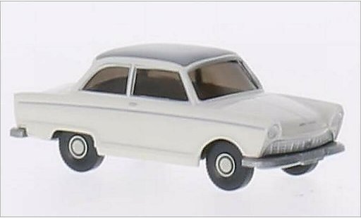 DKW Junior Berline 1/87 Wiking de Luxe blanco/mate-gris coche miniatura