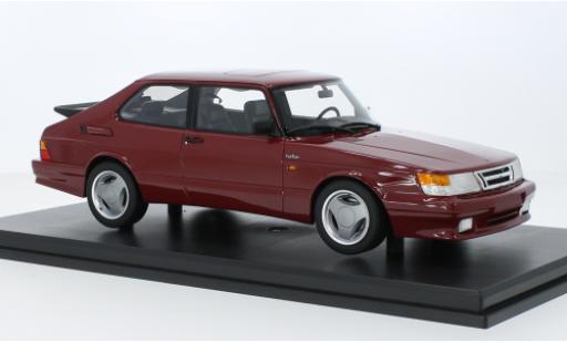 Coche miniatura Saab 900 1/18 DNA Collectibles Turbo T16 flux d'air metallise rouge foncé 1988 Saab 900 1/18 DNA Collectibles Turbo T16 flux d'air metallise rouge foncé 1988 coche miniatura