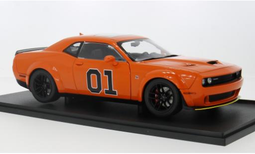 Coche miniatura Dodge Challenger 1/18 Solido SRT naranja 1:18 Dodge Challenger 1/18 Solido SRT naranja 1:18 coche miniatura
