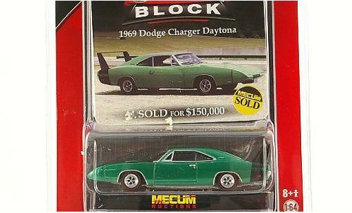 Dodge Charger Daytona 1/64 Greenlight verde 1969 coche miniatura