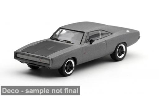 Coche miniatura Dodge Charger grau/schwarz 2011 Fast &amp; Furious V 1/64 Mini GT