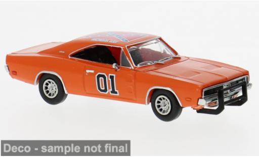 Dodge Charger 1/87 Brekina naranja 1969 1:87 coche miniatura