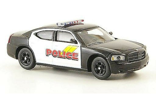 Dodge Charger Police 1/87 Ricko negro/blanco Polic&iacute;a (US) coche miniatura