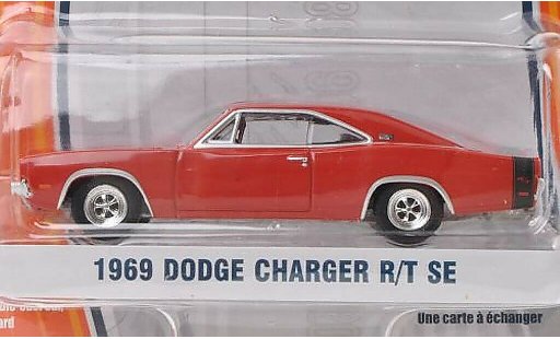 Dodge Charger R/T 1/64 Greenlight SE rojo/negro 1969 coche miniatura