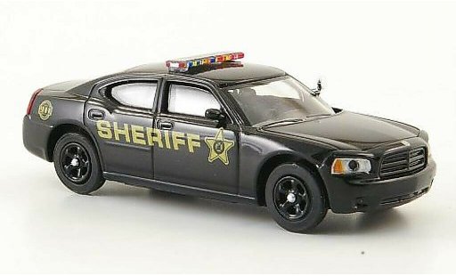 Dodge Charger police 1/87 Ricko R/T Sheriff negro Polic&iacute;a (US) coche miniatura