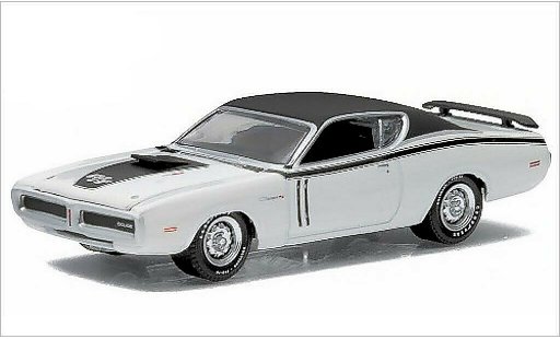 Dodge Charger R/T 1/64 Greenlight blanco/mate-negro 1971 coche miniatura