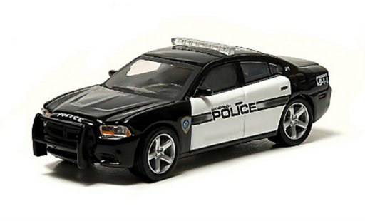 Dodge Charger police 1/64 Greenlight Sandwich Massachusetts Polic&iacute;a (USA) 2012 coche miniatura