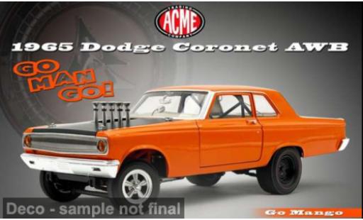 Dodge Coronet 1/18 ACME AWB naranja 1965 Go Man Go! 1:18 coche miniatura