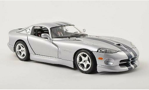 Dodge Viper GTS 1/18 Burago Coupe gris/azul coche miniatura