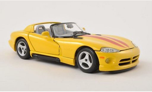 Dodge Viper RT 10 1/24 Burago / amarillo/rojo coche miniatura