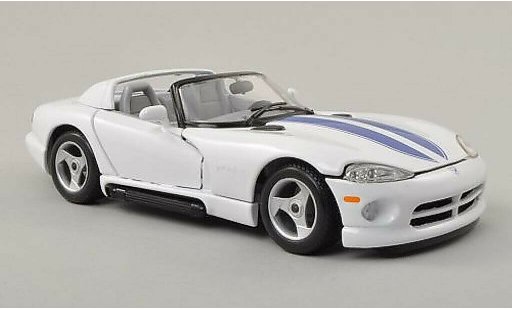 Dodge Viper RT 10 1/24 Burago / blanco/azul coche miniatura
