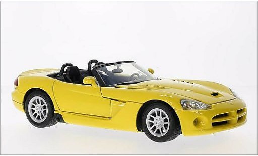 Dodge Viper SRT 10 1/18 Motormax - amarillo 2003 coche miniatura