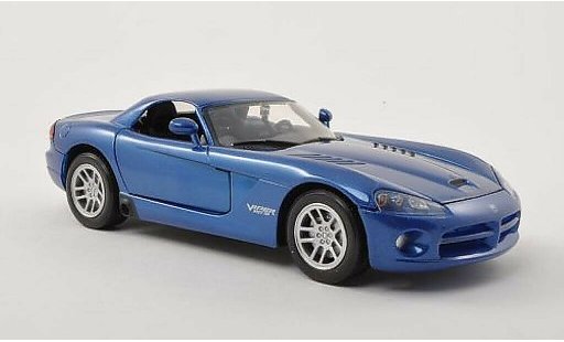 Dodge Viper SRT 10 1/24 Motormax - Hard Top azul 2003 coche miniatura