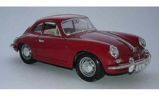 Porsche 356 B B 1/18 Burago B coupe rojo coche miniatura