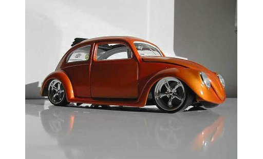 Volkswagen Kafer Base 1/18 Burago ovale custom coche miniatura