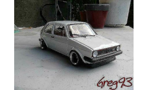 Volkswagen Golf GTI 1/18 Solido jantes ATS tuning blanco coche miniatura