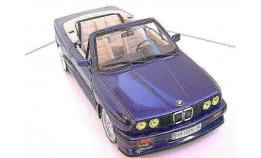 Bmw 325 Cabriolet 1/18 Autoart E30 i e30 azul metallized swap moteur m3 interieur cuir beige coche miniatura