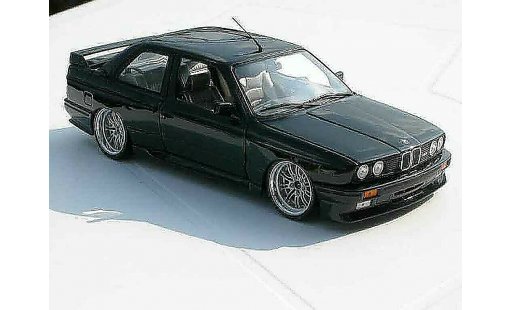 Bmw M3 coupe 1/18 Kyosho E30 negro jantes e46 a deport coche miniatura
