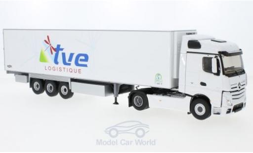 Coche miniatura Mercedes Actros 1/43 Eligor 2 Semi blanco TVE Logistik Mercedes Actros 1/43 Eligor 2 Semi blanco TVE Logistik coche miniatura