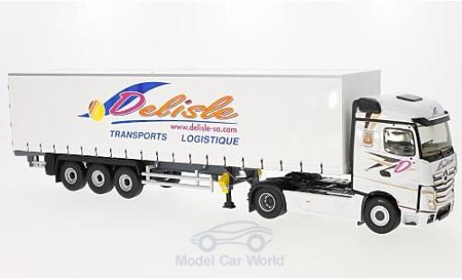 Coche miniatura Mercedes Actros 1/43 Eligor 2 Tautliner Transports Delisle ohne Vitrine Mercedes Actros 1/43 Eligor 2 Tautliner Transports Delisle ohne Vitrine coche miniatura