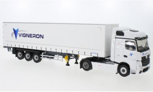 Coche miniatura Mercedes Actros 1/43 Eligor 5 Vigneron Gardinenplanen-Sattelzug Mercedes Actros 1/43 Eligor 5 Vigneron Gardinenplanen-Sattelzug coche miniatura