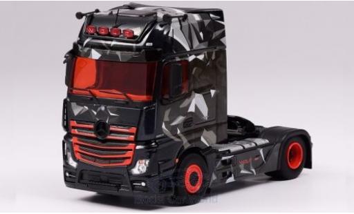 Coche miniatura Mercedes Actros 1/43 Eligor 2 1863 Gigaspace negro/Dekor Wolf Mercedes Actros 1/43 Eligor 2 1863 Gigaspace negro/Dekor Wolf coche miniatura