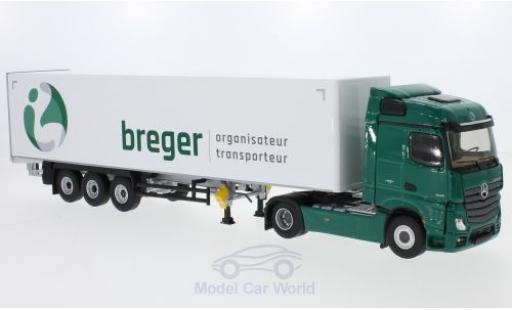 Coche miniatura Mercedes Actros 1/43 Eligor 2 Streamspace Breger Gardinenplanen-Sattelzug Mercedes Actros 1/43 Eligor 2 Streamspace Breger Gardinenplanen-Sattelzug coche miniatura