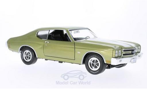Coche miniatura Chevrolet Chevelle 1970 1/18 Ertl SS 454 metalico verde/blanco 1970 Chevrolet Chevelle 1970 1/18 Ertl SS 454 metalico verde/blanco 1970 coche miniatura