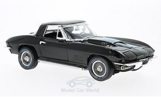 Coche miniatura Chevrolet Corvette 1/18 Ertl 427 negro/metalico azul 50th Anniversary 1967 ohne Vitrine Chevrolet Corvette 1/18 Ertl 427 negro/metalico azul 50th Anniversary 1967 ohne Vitrine coche miniatura