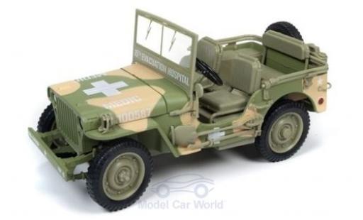 Coche miniatura Jeep Willys 1/18 Ertl MB oliv 1941 Sanitäter Jeep Willys 1/18 Ertl MB oliv 1941 Sanitäter coche miniatura